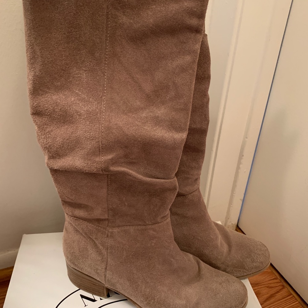 Steve Madden Ponderosa Suede Boot Taupe 6M